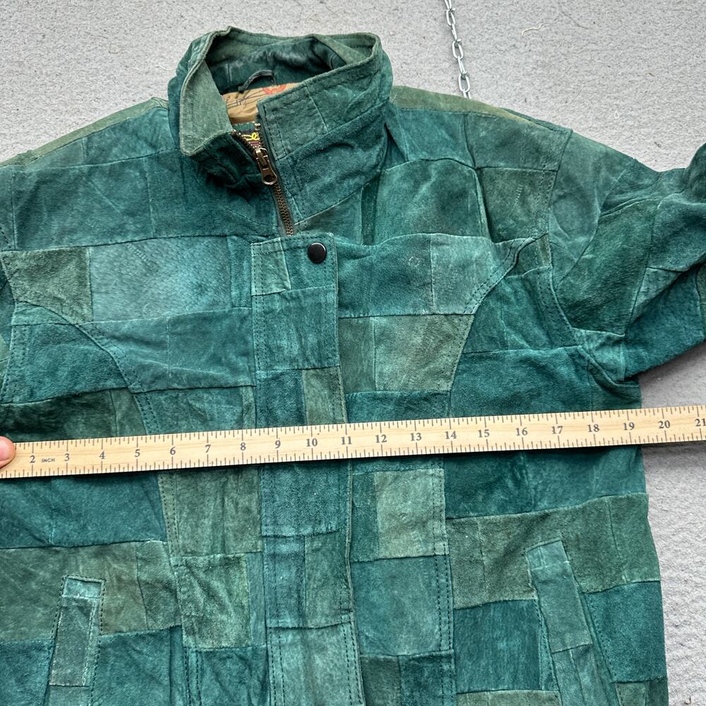 Vintage Outlaws Patchwork Leather Jacket Mens Sma… - image 6